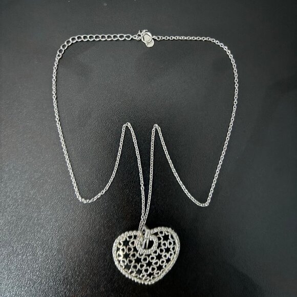 Collier en Argent 925 avec Pendentif Cœur – Un Symbole Intemporel d'Amour - Picture 1 of 1